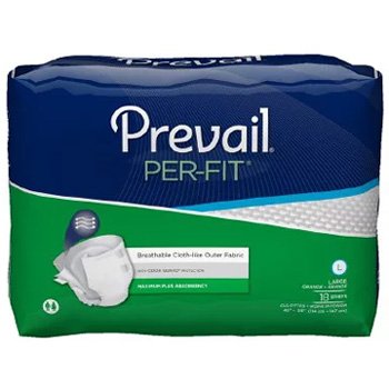 First Quality Prevail Per-Fit Adult Incontinent Brief Tab Closure Large Disposable Heavy Absorbency - PF-013/1