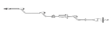 Kawasumi Laboratories Administration Set 10 Drops / mL Drip Rate 120 Inch Tubing 3 Ports - IV-026N