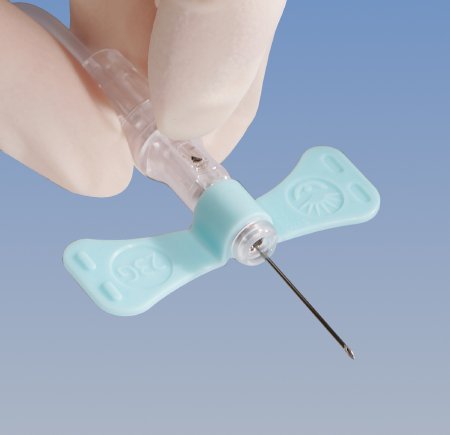 Becton Dickinson BD Vacutainer Push Button Blood Collection Set 23 Gauge 3/4 Inch Needle Length Safety Needle 7 Inch Tubing Sterile - 367336