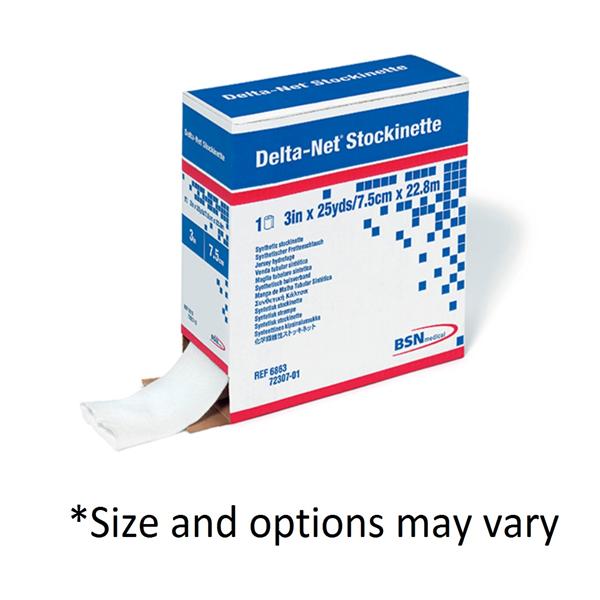 BSN Medical Stockinette Orthopedic Delta-Net Synthetic 4"X25Yd Black Lf Ns 1/Rl, 2 Rl/Ca - 7272303