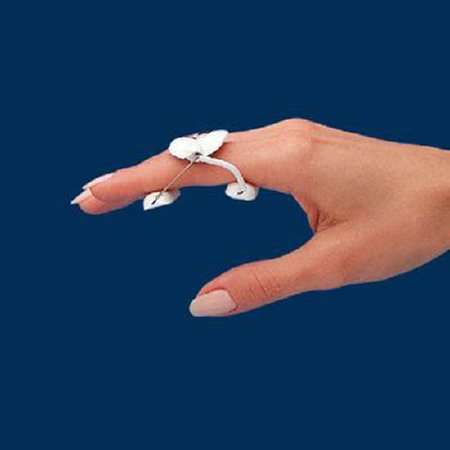 Patterson Medical Supply LMB Spring PIP Extension Assist Spring Finger Support Padded Left or Right Hand White Size A - 704102