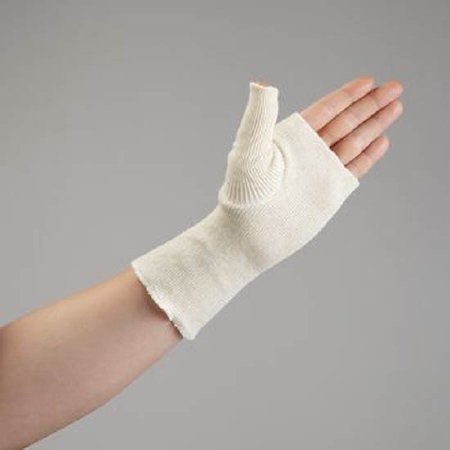 Rolyan - Splint Liner Size 1, 3 X 6 Inch, Thumb Spica, Ply Stockinette, Soft Cotton, Reusable, 10/PK - 7444