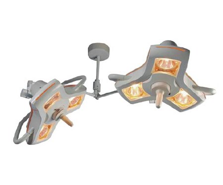 AIM-100 - Surgical Light Dual Ceiling Mount Quartz Halogen 35 Watt White - A100DC