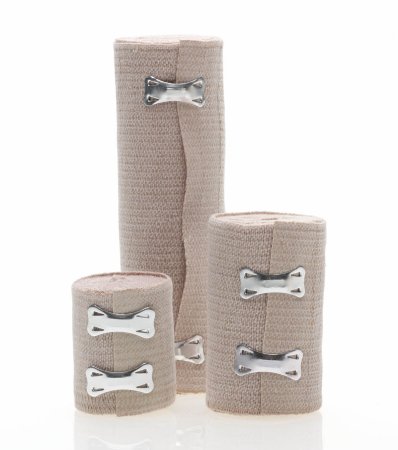 Soft Wrap - Compression Bandage 4 Inch X 5 Yard Standard Compression Clip Detached Closure Beige Sterile - DYNJ05131