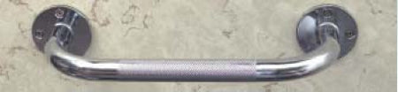Mabis Healthcare Wall Grab Bar Chrome Finish Knurled Steel - 521-1570-0624