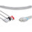 Nihon Kohden America Electrode Clip 3-Lead, Grabber, Aha, 8 Pin Socket - BR-903PA