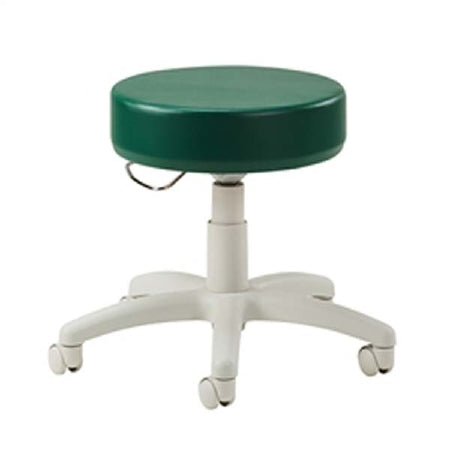 Clinton Industries Mid Series Exam Stool Backless Pneumatic Height Adjustment 5 Casters Green - 22