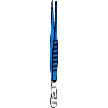 Sklar Blue Electrosurgical - Dressing Forceps 12 Inch Length Straight Serrated - 91-5424