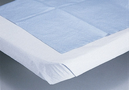 Medline - Bed Sheet Flat Sheet 40 X 84 Inch Dark Blue Spunbond Polypropylene Disposable - NON33100