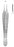 MeisterHand - Tissue Forceps Adson 4-3/4 Inch Length Surgical Grade German Stainless Steel NonSterile NonLocking Thumb Handle Straight Delicate Cross Serrated Tips with 1 X 2 Teeth - MH6-121