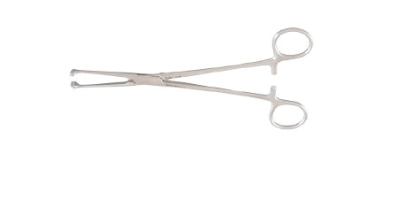 Miltex Miltex Tissue Forceps Allis 7-1/4 Inch OR Grade Stainless Steel (German) NonSterile Ratchet Lock Finger Ring Handle Straight Double Row of Atraumatic Teeth - 16-26