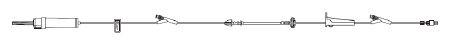 Gemini - IV Pump Set 20 Drops / mL Drip Rate 115 Inch Tubing 2 Ports - 2410-0500
