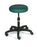 Hausmann Industries Exam Stool Backless Adjustable Worm Gear 5 Casters Black - 2150