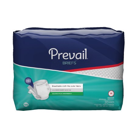 First Quality Prevail Adult Incontinent Brief Tab Closure Medium Disposable Heavy Absorbency - PV-012/1