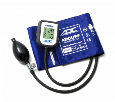 American Diagnostic Corp E-sphyg Aneroid Sphygmomanometer E-Sphyg Pocket Style Hand Held 2-Tube Adult Size Arm - 7002-11AN