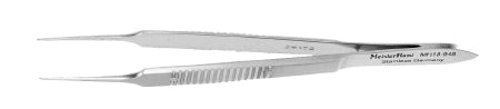 Miltex MeisterHand Micro Suture Forceps McPherson 3-1/2 Inch Surgical Grade Stainless Steel (German) NonSterile NonLocking Thumb Handle Straight Smooth Tips w/Tying Platform - H18-948