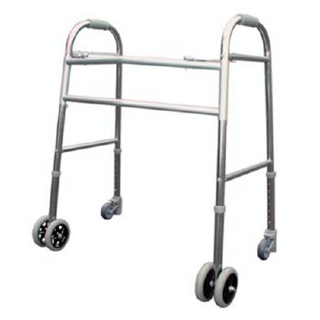 Patterson Medical Supply - Bariatric Dual Release Walker Adjustable Height Aluminum Frame 700 lbs. Weight Capacity 34 to 38 Inch Height - 562288