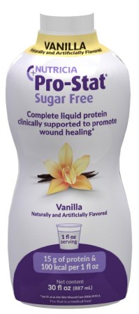 Medical Nutrition USA Pro-Stat Sugar-Free Protein Supplement Vanilla Flavor 30 oz. Bottle Ready to Use - 40064