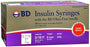 BD Ultra-Fine II Insulin Syringe with Needle 0.3 mL 31 Gauge 5/16 Inch Attached Needle Without Safety - 8290328440