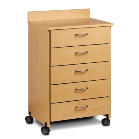 Clinton Industries Mobile Treatment Cabinet 18.25 X 24 X 35.25 Inch 5 Drawers Specify Color When Ordering - 8950