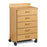 Clinton Industries Mobile Treatment Cabinet 18.25 X 24 X 35.25 Inch 5 Drawers Specify Color When Ordering - 8950