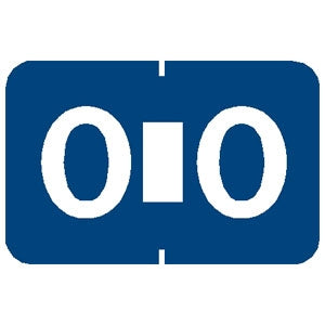 Tabbies - Pre-Printed Label Chart Tab Blue O | O White Alpha Series 1 Inch - 90135