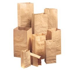 General - Grocery Bag Brown Kraft Paper #16 - BAGGX16