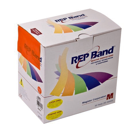 REP Band - Exercise Resistance Band Orange 4 Inch X 50 Yard Light Resistance - 10-1090