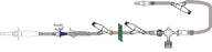 ICU Medical Administration Set 15 Drops / mL Drip Rate 150 Inch Tubing 3 Ports - B9900-612