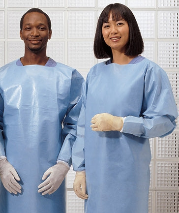 Cardinal Protective Procedure Gown One Size Fits Most Unisex NonSterile Yellow - AT4437-BD