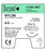 Surgical Specialties Sharpoint Suture with Needle Nonabsorbable Uncoated Black Suture Monofilament Nylon Size 4-0 18 Inch Suture 1-Needle 19 mm Length 3/8 Circle Dermaglide Needle - AD-1667