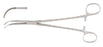Miltex Miltex Hemostatic Forceps Green 8-1/2 Inch OR Grade Stainless Steel (German) NonSterile Ratchet Lock Finger Ring Handle Curved Delicate Serrated Tips - 14-51