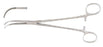 Miltex - Hemostatic Forceps Green 8-1/2 Inch Length OR Grade German Stainless Steel NonSterile Ratchet Lock Finger Ring Handle Curved Delicate Serrated Tips - 14-51