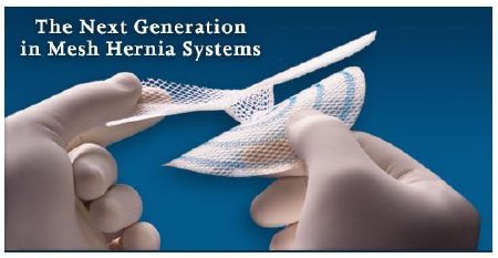 J & J Healthcare Systems Ultrapro Hernia System Hernia Repair Mesh Partially Absorbable Polypropylene / Poliglecaprone-25 4 X 4-7/10 Inch Oval Style - UHSOV