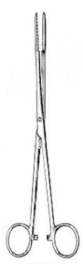Miltex Uterine Dressing Forceps Maier 10 Inch Straight 5 mm Serrated Tips - 30-850