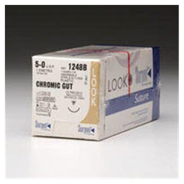 Look/Div Surgical Specialties Suture 3-0 Chromic Gut C-6 Undyed 27" Monofilament 12/Bx - 560B