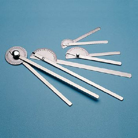 Patterson Medical Supply Goniometer One 360 Degree and Two 180 Degree Scale In 1 Degree Increment 14 Inch - 7518