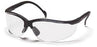 Pyramex Venture II - Safety Glasses Anti-scratch Coating Clear Tint Polycarbonate Lens Metallic Blue Frame Over Ear One Size Fits Most - 19822692