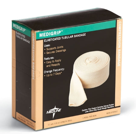 Medigrip - Elastic Tubular Support Bandage 2-5/8 Inch X 11 Yard Hand / Arm / Leg Standard Compression Pull On Tan Size C NonSterile - Medline - MSC9502