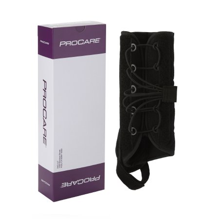 ProCare Quick-Fit W.T.O. - Wrist Brace with Thumb Spica Aluminum / Foam / Nylon Left Hand Black One Size Fits Most - 79-87490