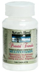 National Vitamin Company - Prenatal Vitamin Supplement Vitamin A / Ascorbic Acid / Vitamin D / Vitamin E 4000 IU - 100 mg - 400 IU - 11 IU Strength Tablet 100 per Bottle - 54629005201