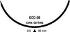 Monosof~Dermalon - Suture with Needle Nonabsorbable Uncoated Black Suture Monofilament Nylon Size 2 - 0 40 Inch Suture 1-Needle 90 mm Length 3/8 Circle Conventional Cutting Needle - CN-791