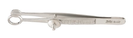 Miltex - Chalazion Forceps Ayer 3-1/2 Inch Length OR Grade German Stainless Steel Inside Ring Diameter 8-1/2 mm, Solid Blade 8 mm Diameter - 18-1170