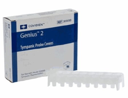 Cardinal Genius 2 Tympanic Thermometer Probe Cover For Tympanic Thermometer 16 Disposable Covers per Cassette - 303030-
