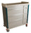 Harloff Standard Line Punch Card Medication Cart Steel Body / Aluminum Drawers 45-3/4 H X 43 W X 23-1/2 D Inch 8 Drawers Hammer Beige (Sand) - SL600PC