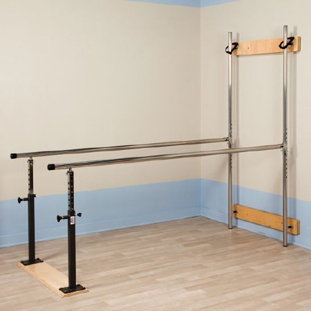 Clinton Industries - Parallel Bars Stainless Steel Handrail, Folding 7 Foot X 28 X 28 to 42 Inch - 3-3307