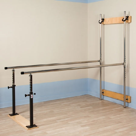 Clinton Industries Parallel Bar Stainless Steel Handrail, Folding 7 Foot X 28 X 28 to 42 Inch - 513957