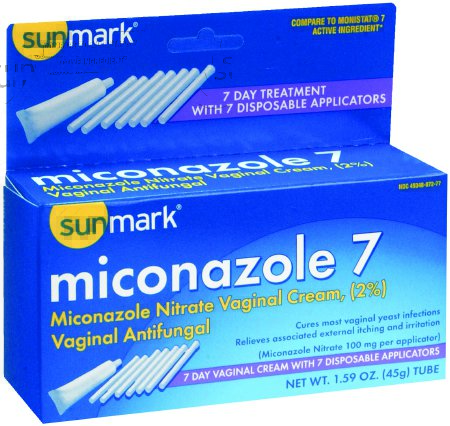 McKesson sunmark Vaginal Antifungal 2% Strength / 100 mg Cream 1.59 oz. Tube - 49348053077