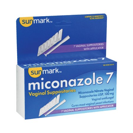 sunmark - Vaginal Antifungal 100 mg Strength Suppository Applicator - 49348083361