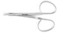 MeisterHand - Operating Scissors 4 Inch Length Surgical Grade Stainless Steel NonSterile Ribbon Style Finger Ring Handle Slightly Curved Sharp Tip / Sharp Tip - MH18-1653